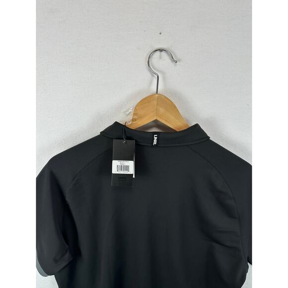 UNRL Performance Polo Shirt Black Size Large RedHawk University Logo NEW - Picture 11 of 11